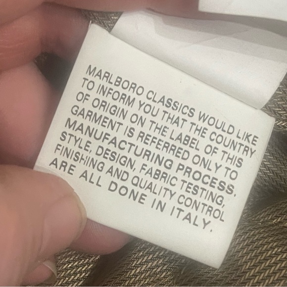 RARE MARLBORO CLASSICS Black Leather Bomber Jacket VINTAGE Oldstock HTF L MENS - Picture 13 of 13